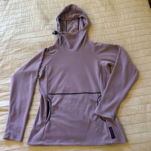Melanzana micro grid hoodie